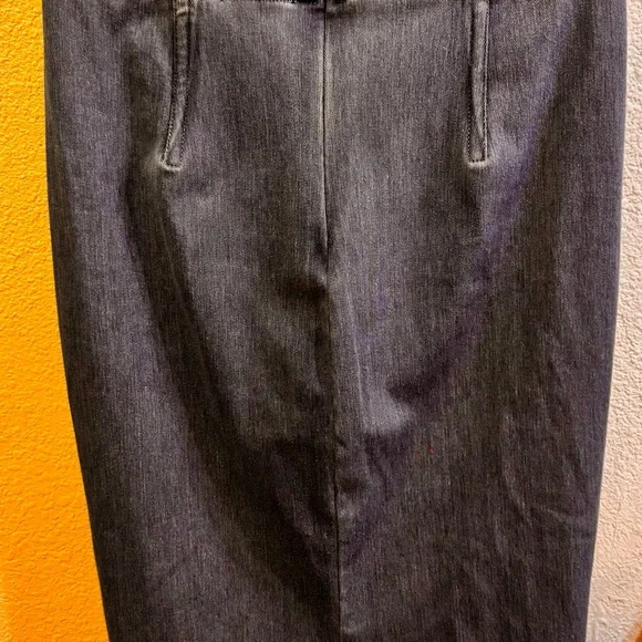 Gray Straight Jeans skirt with pencil midi Fit - Picture 2 of 4